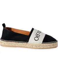 OFF-WHITE Bookish Espadrilles mit Logo-Band Schwarz