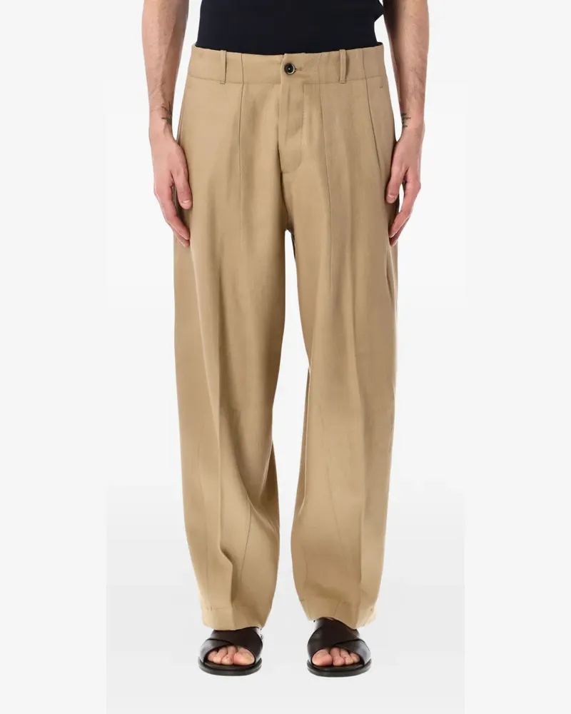 nine:inthe:morning Damiano pleated trousers - Nude Nude