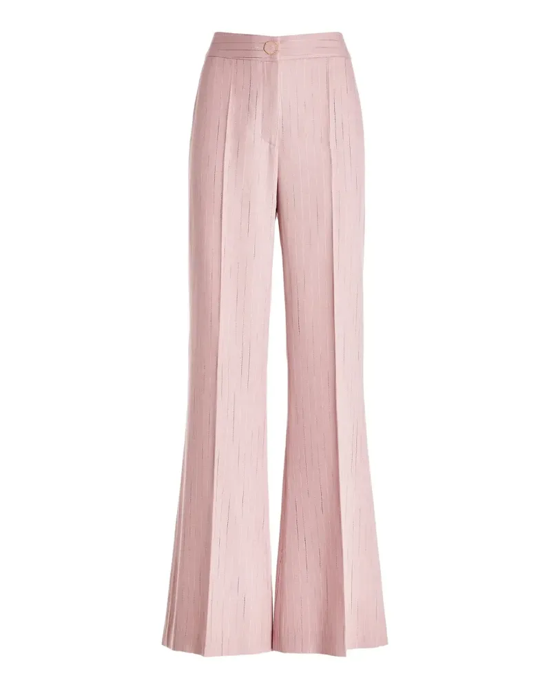 Genny pinstripe-pattern flared trousers - Rosa Rosa