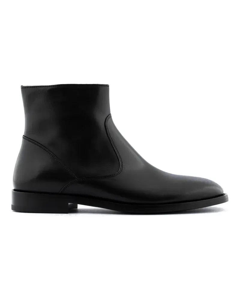 Buttero Floyd zip leather boots - Schwarz Schwarz