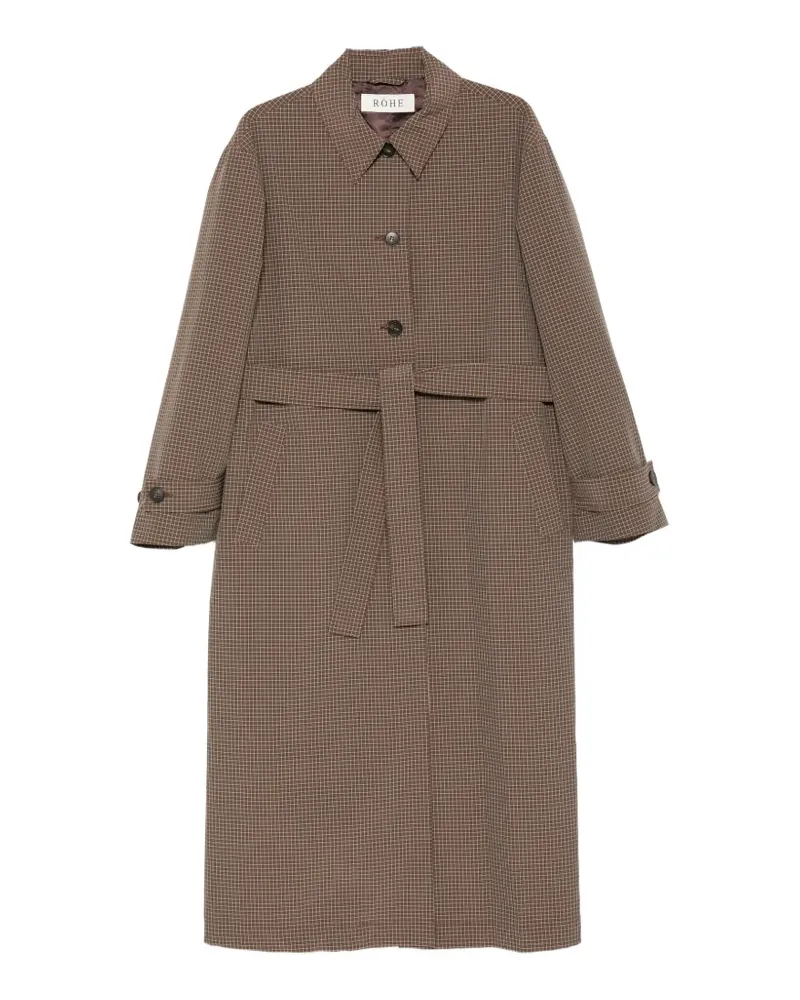 Róhe belted check coat - Braun Braun