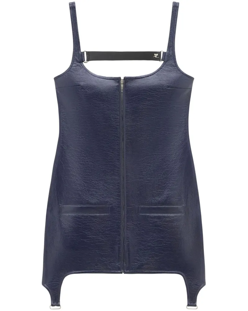 Courrèges Kleid mit Cut-Outs - Blau Blau