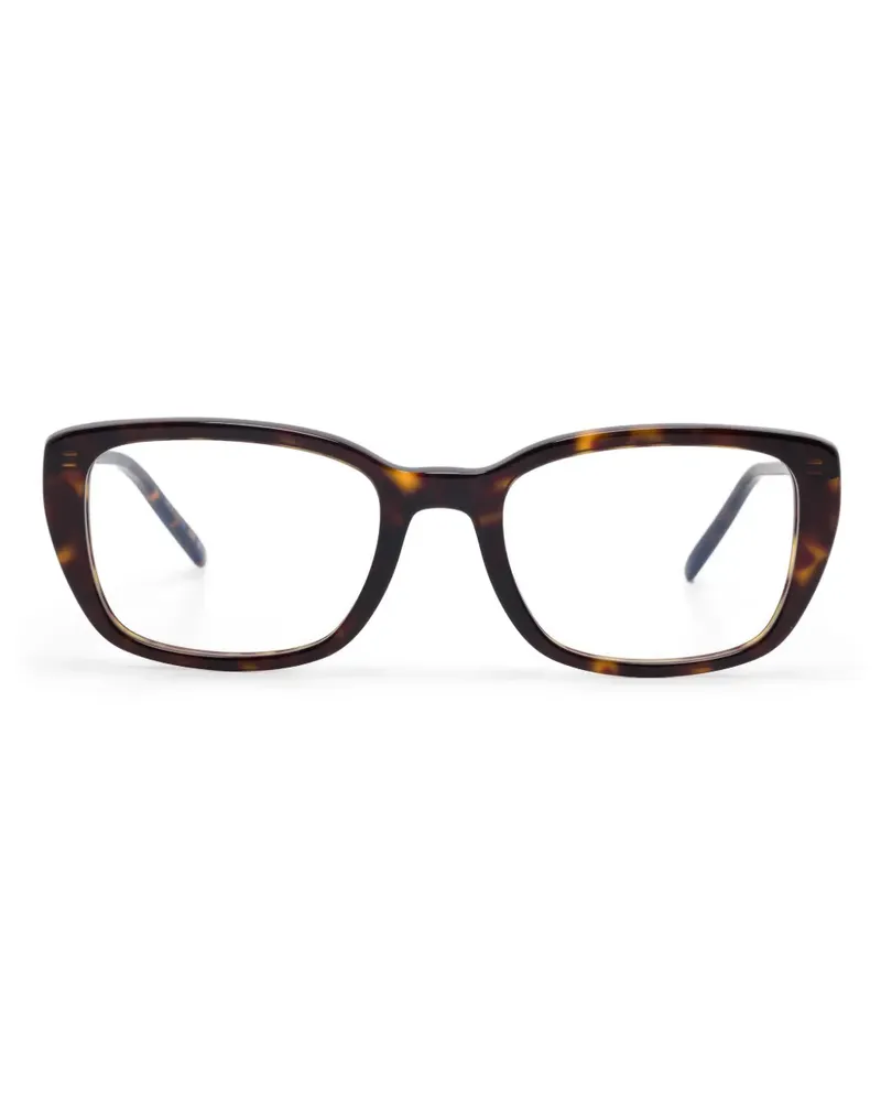 Saint Laurent Brille mit eckigem Gestell - Braun Braun