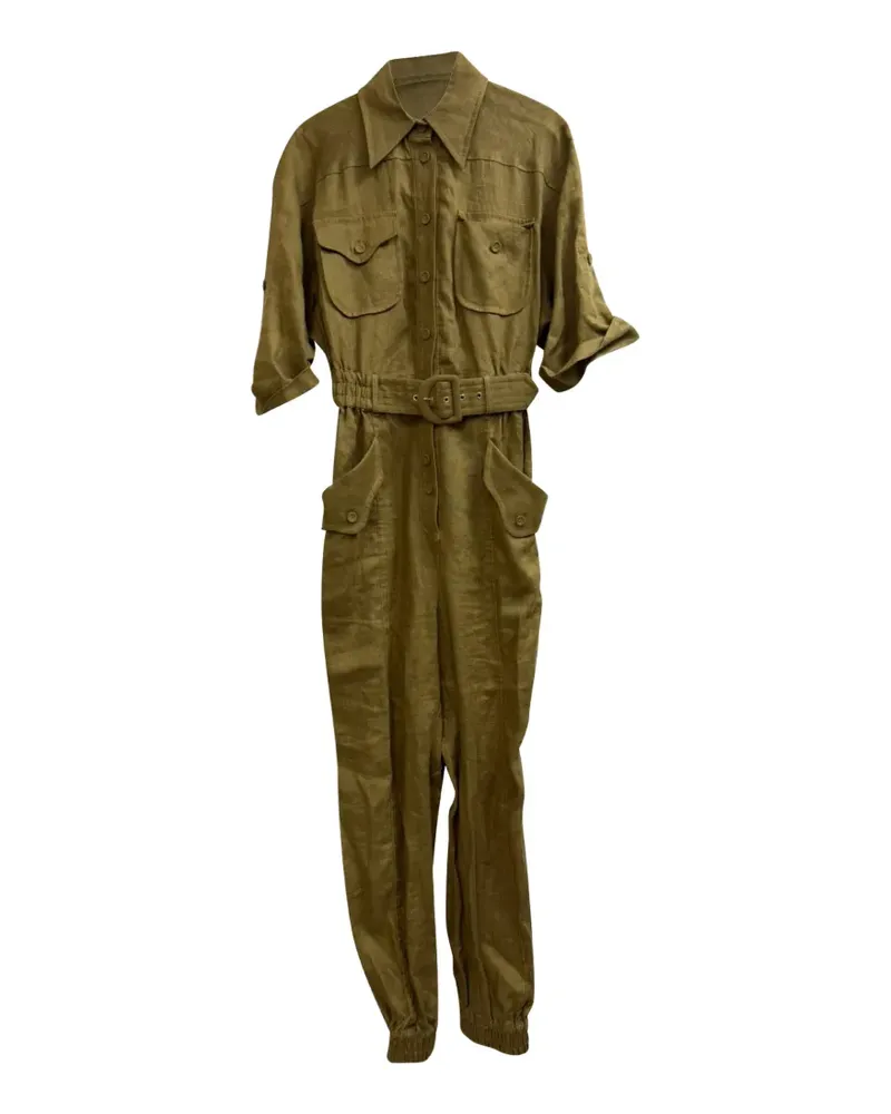 Zimmermann belted jumpsuit - Grün Grün
