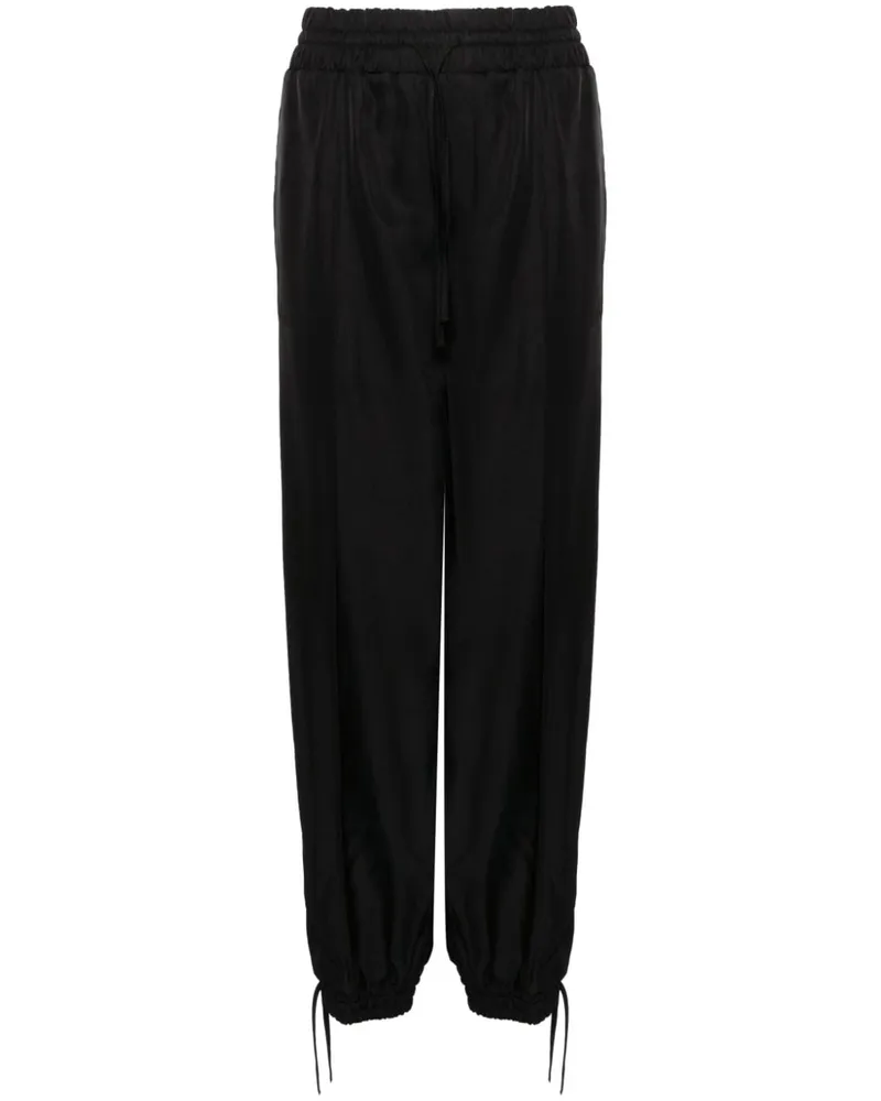Jil Sander Tapered-Hose mit Kordelzug - Schwarz Schwarz