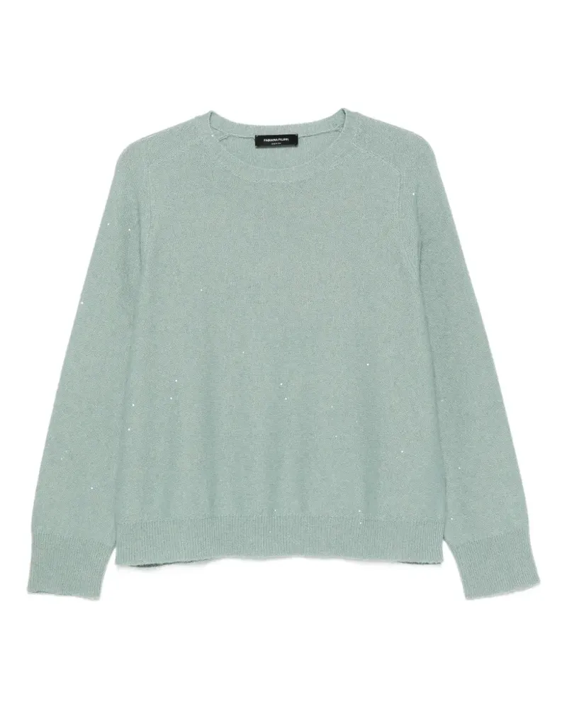 Fabiana Filippi Pullover mit Pailletten - Grün Grün