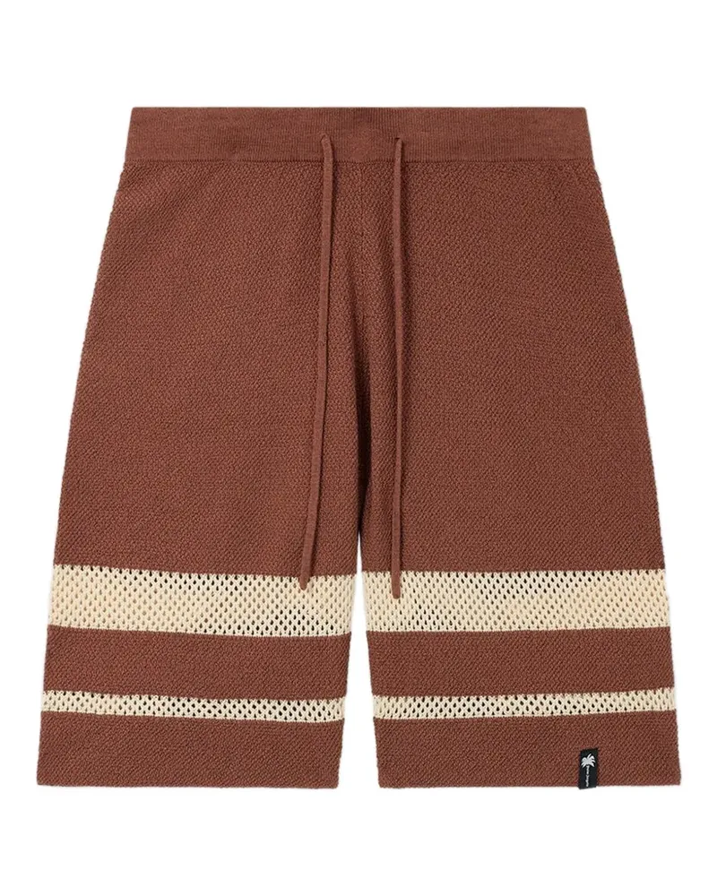 Palm Angels Palm Type loose lnit shorts - Braun Braun