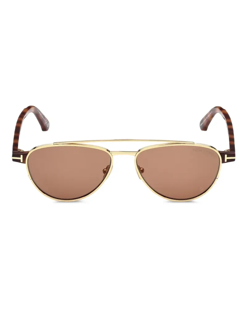Tom Ford double-bridge pilot sunglasses - Braun Braun