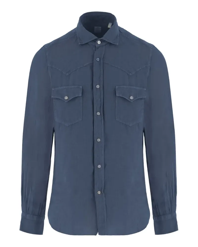 Finamore 1925 buttoned shirt - Blau Blau