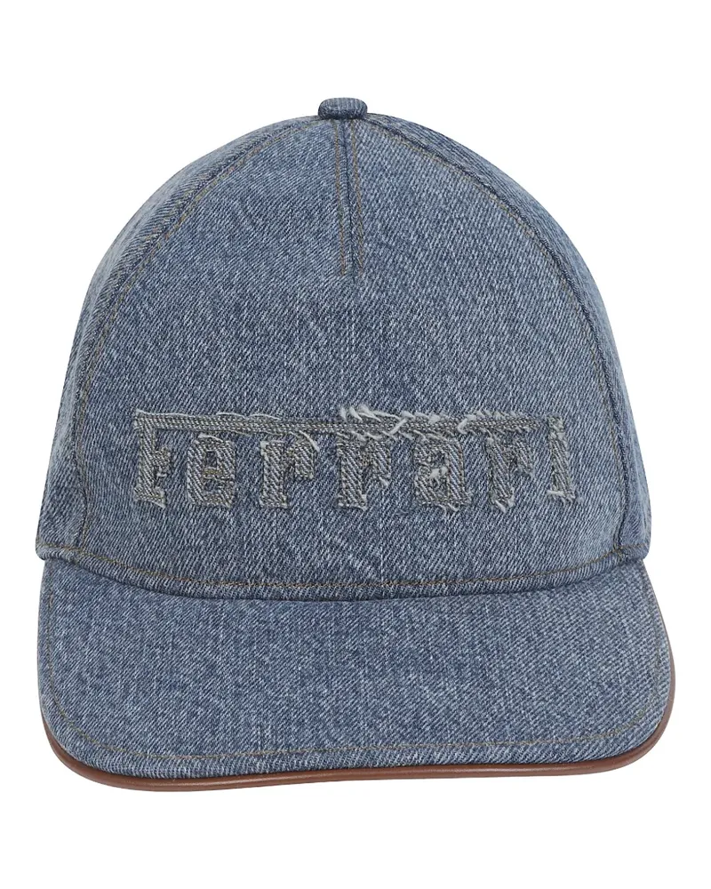 Ferrari denim baseball cap - Blau Blau
