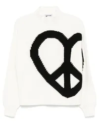 Moschino Peace & Love Pullover Weiß