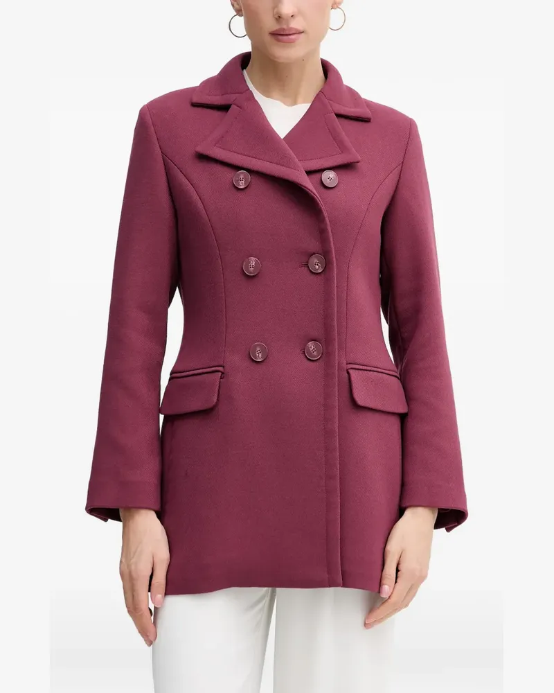 Sisley double-breasted coat - Rot Rot