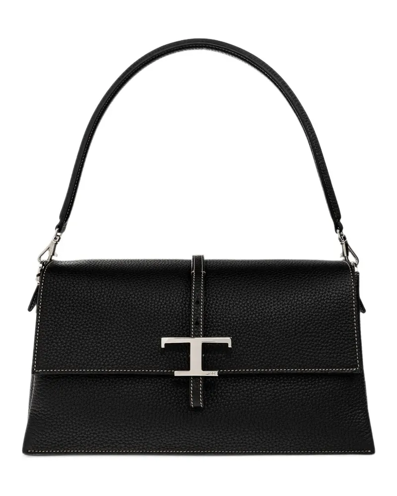 TOD'S Kleine T Timeless Schultertasche - Schwarz Schwarz