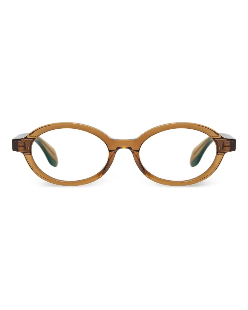 GIGI STUDIOS Cassia Brille mit ovalem Gestell - Braun Braun