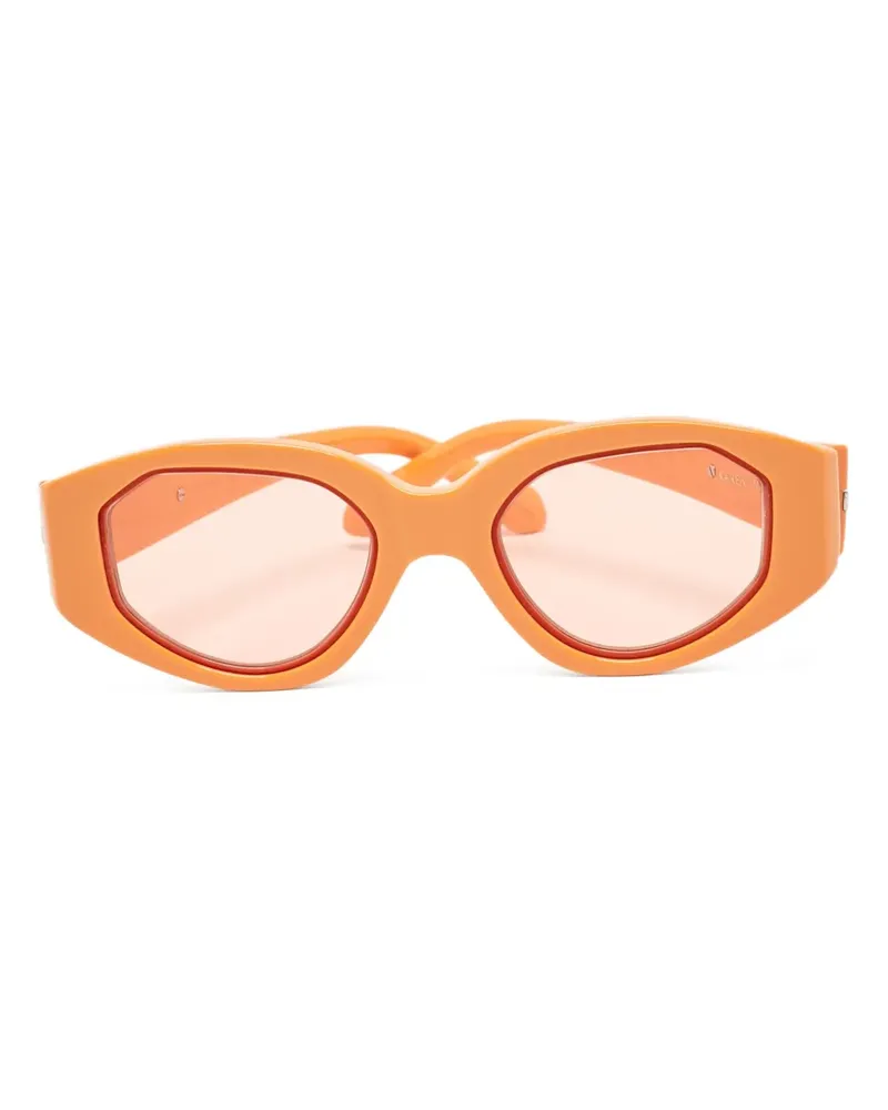 Karen Walker Geometrische Castaway Sonnenbrille - Orange Orange