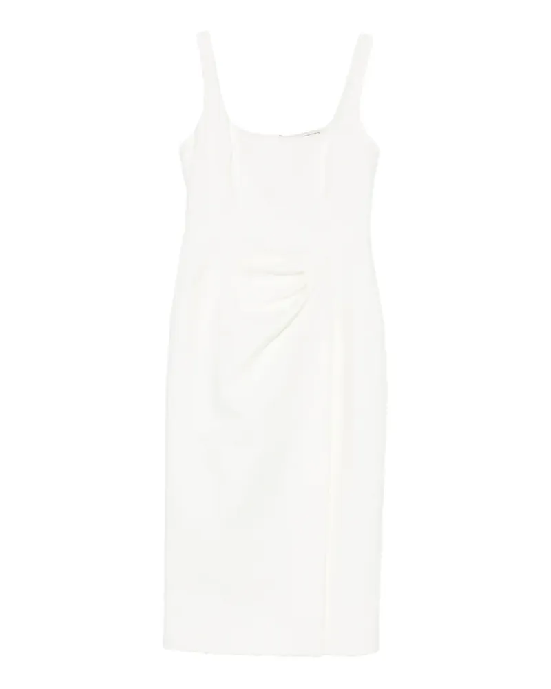 Blumarine gathered-detail mini dress - Weiß Weiß