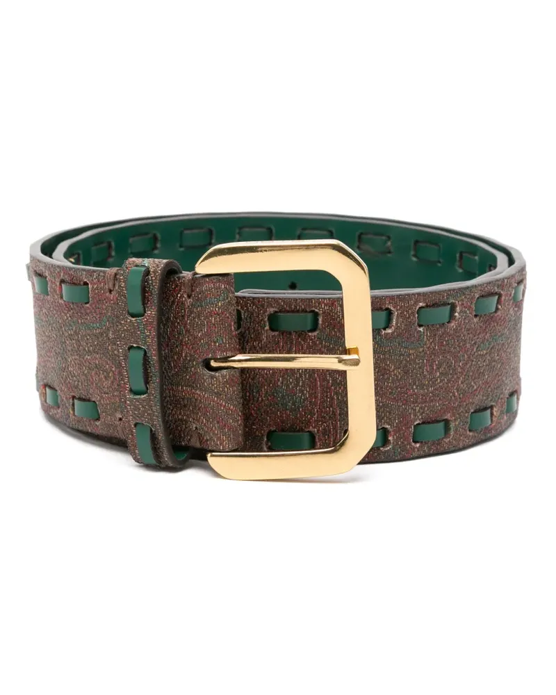 Etro Gürtel aus Paisley-Jacquard - Braun Braun