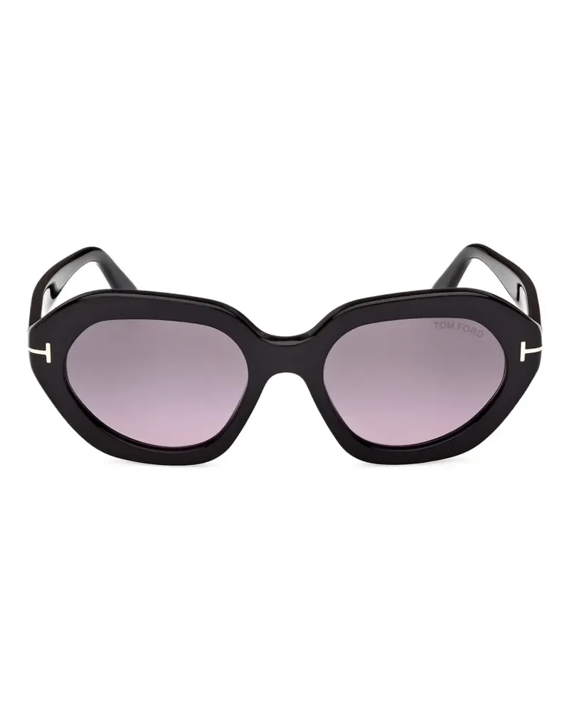 Tom Ford oval frame sunglasses - Schwarz Schwarz