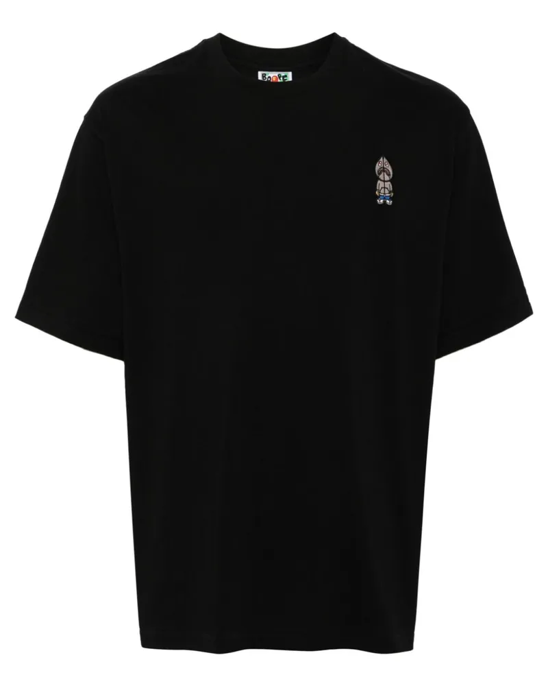 BAPE T-Shirt mit Logo-Print - Schwarz Schwarz