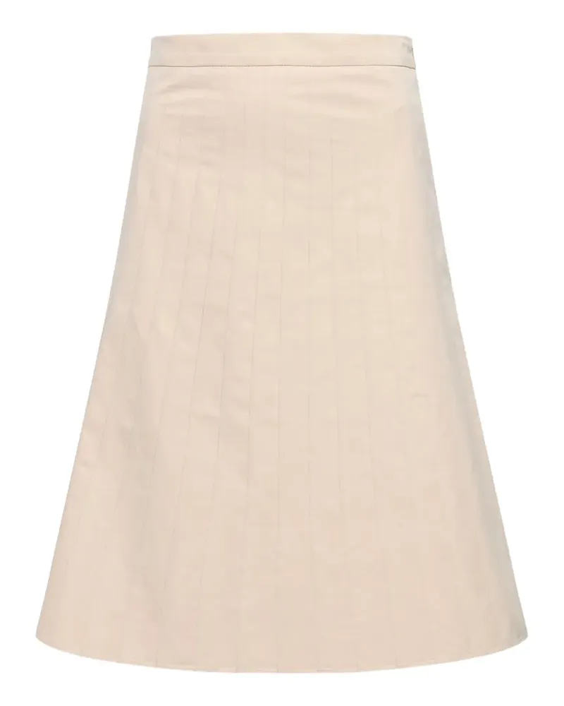 Maison Margiela Popeline-Rock mit Falten - Nude Nude