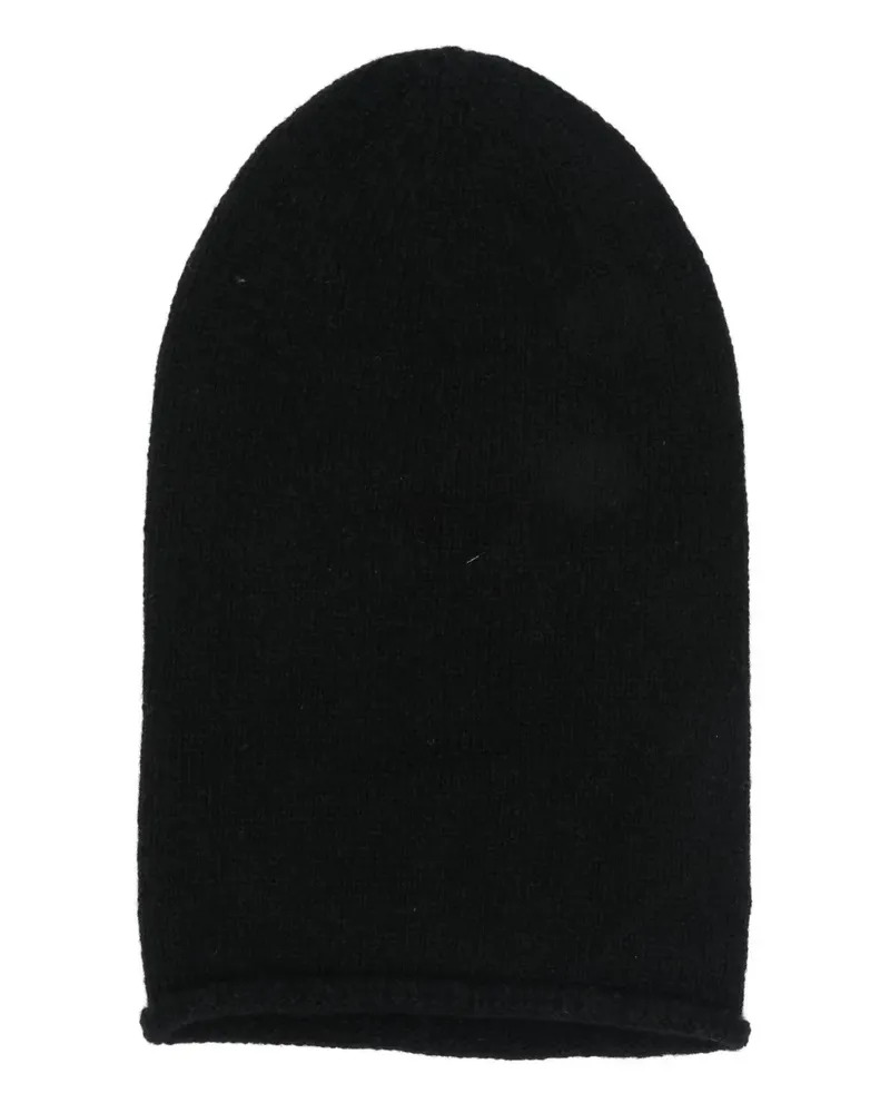 CENERE GB knitted beanie hat - Schwarz Schwarz