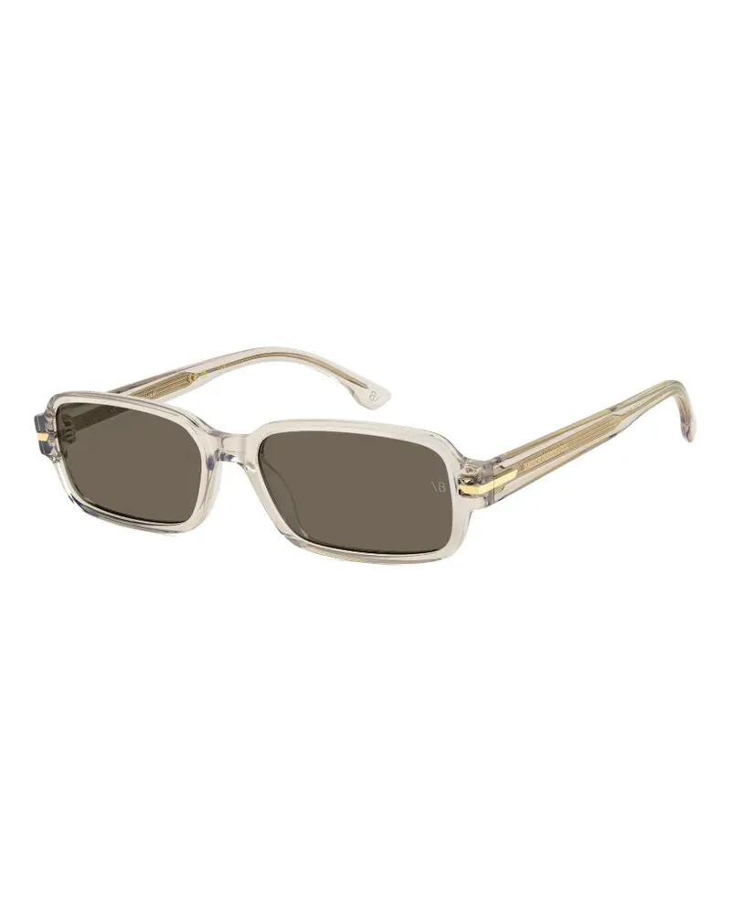 Victoria Beckham rectangle-frame sunglasses - Nude Nude