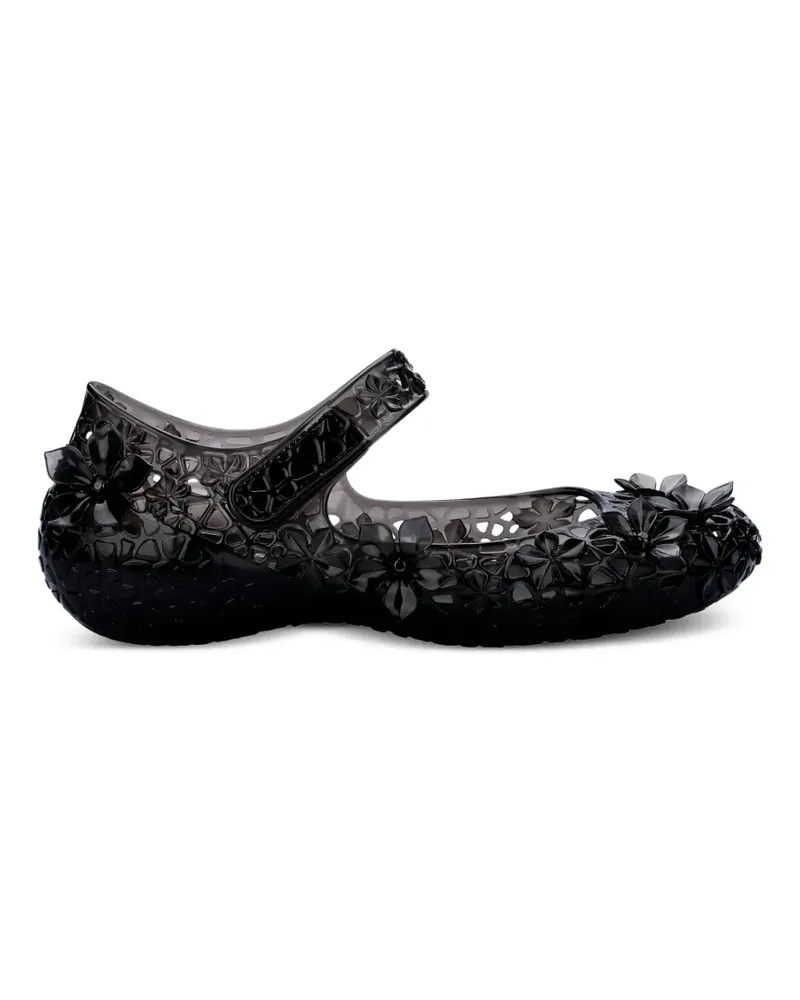 Melissa x Susan Fang Luna Bloom Ballerinas - Schwarz Schwarz