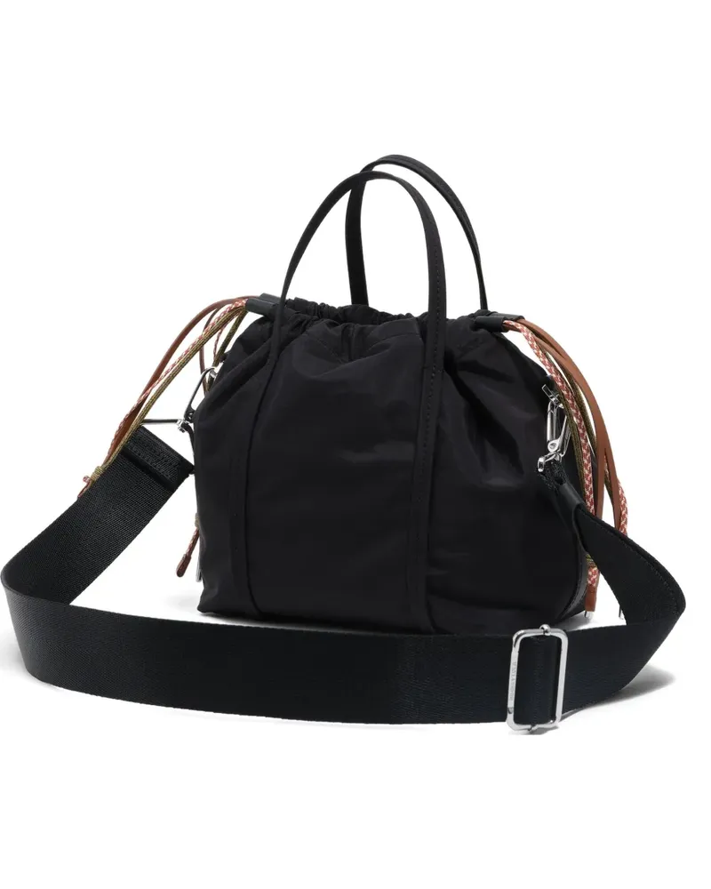 BIMBA Y LOLA small logo-patch satchel bag - Schwarz Schwarz
