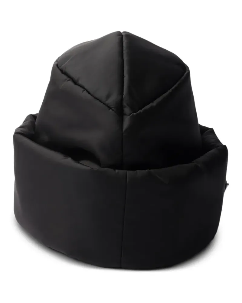 Prada Mütze aus Re-Nylon - Schwarz Schwarz