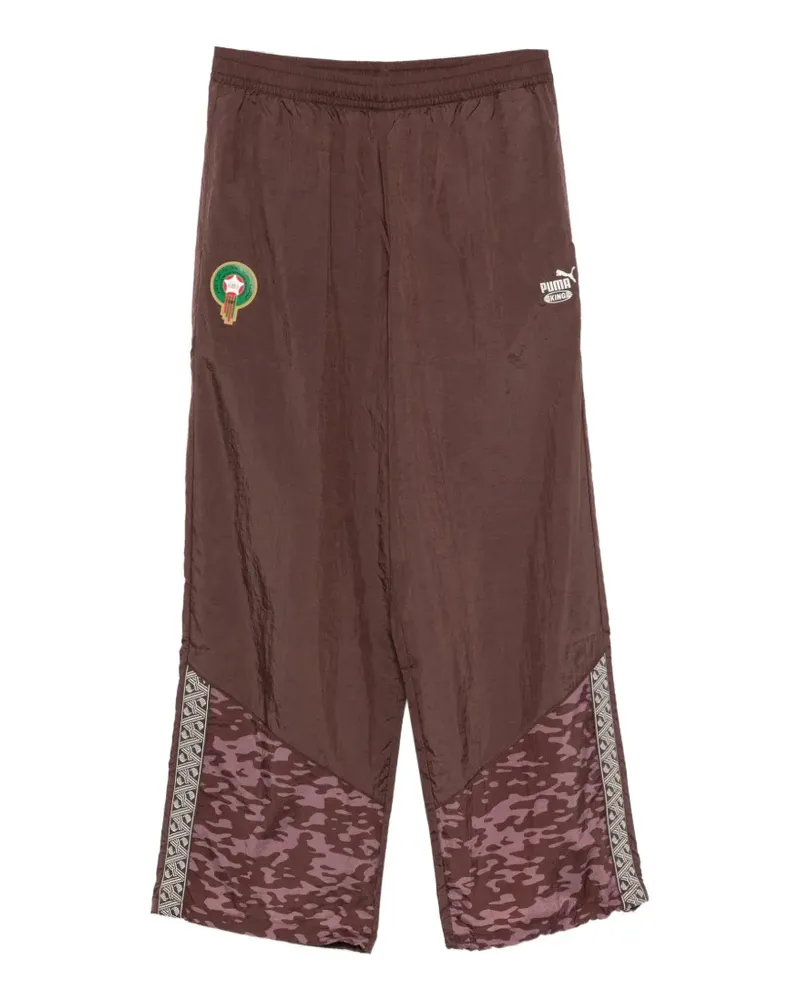 Puma King Taco Jogginghose mit Logo-Print - Braun Braun