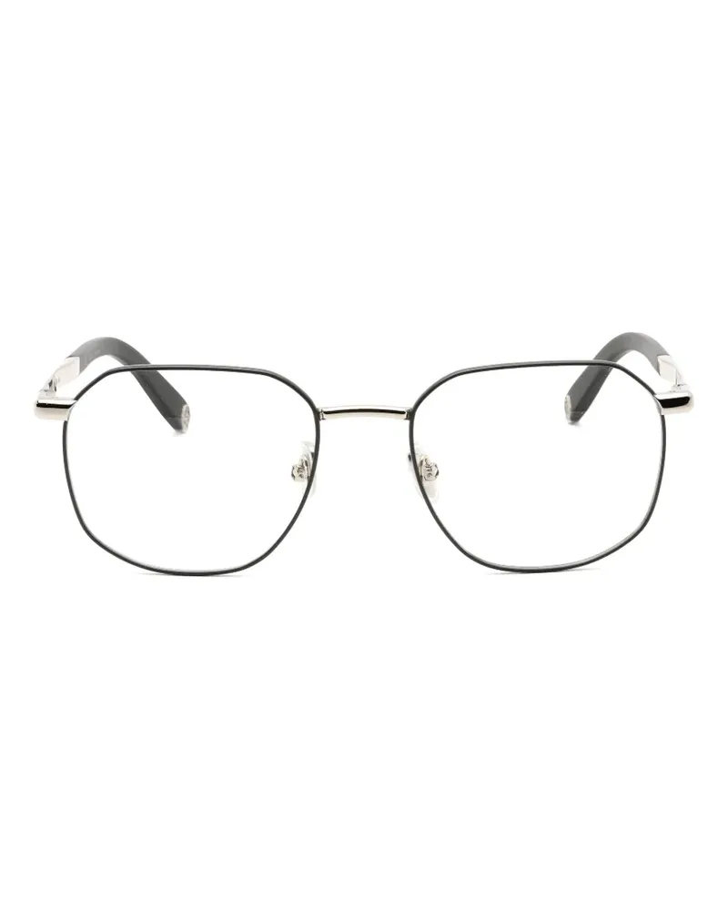 Philipp Plein Brille mit geometrischem Gestell - Schwarz Schwarz