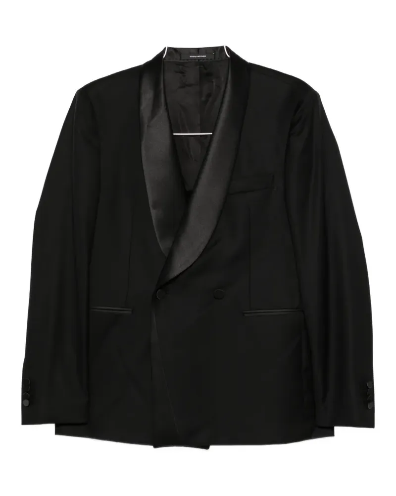 Tagliatore shawl-collar suit - Schwarz Schwarz