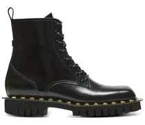 Glazed Bikerstiefel - Schwarz