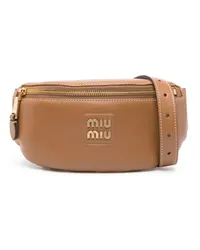 Miu Miu Gürteltasche mit Logo Braun