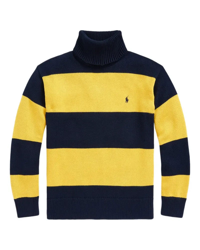 Ralph Lauren striped roll-neck sweater - Blau Blau