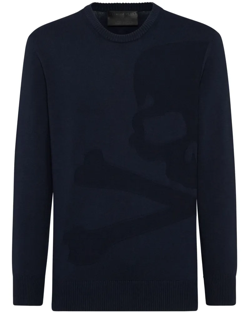 Philipp Plein Skull&Bones Pullover - Blau Blau