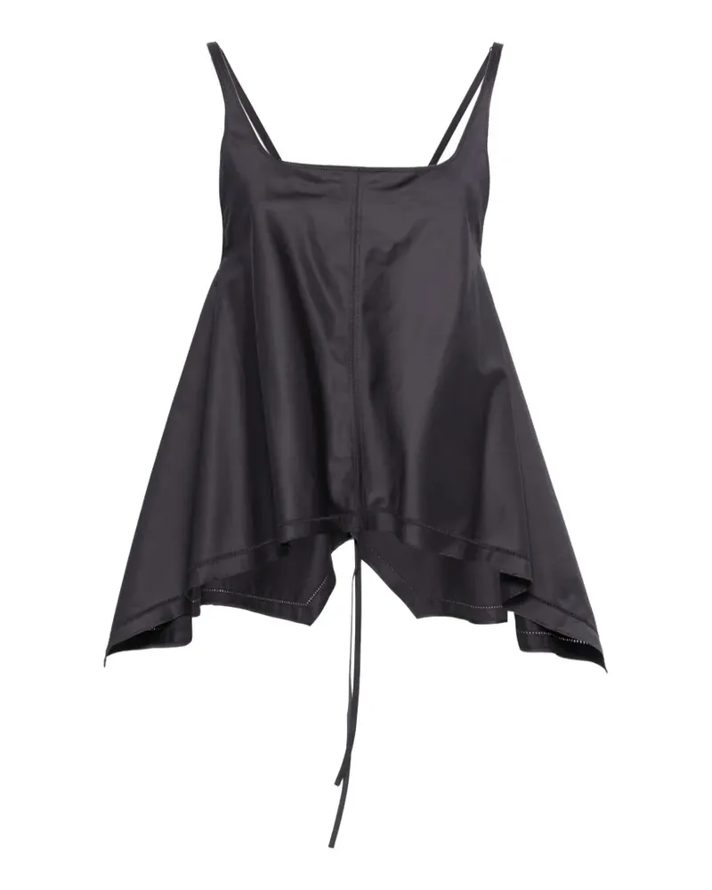 LOW CLASSIC A-line tie-back blouse - Blau Blau