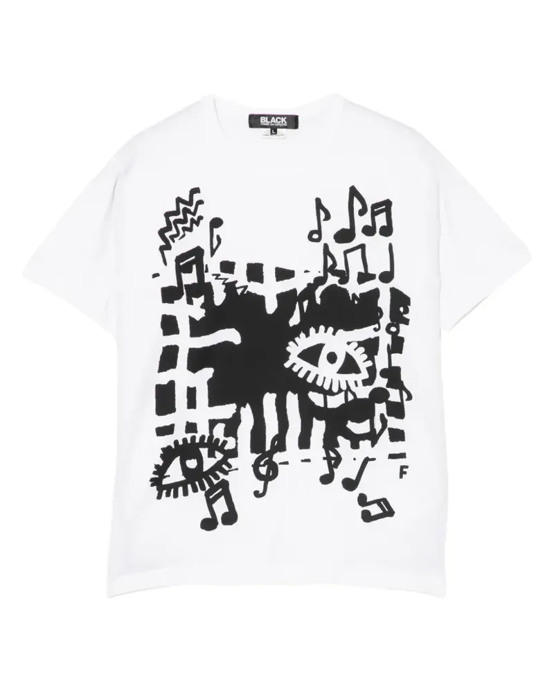 Comme des Garçons T-Shirt mit grafischem Print - Weiß Weiß