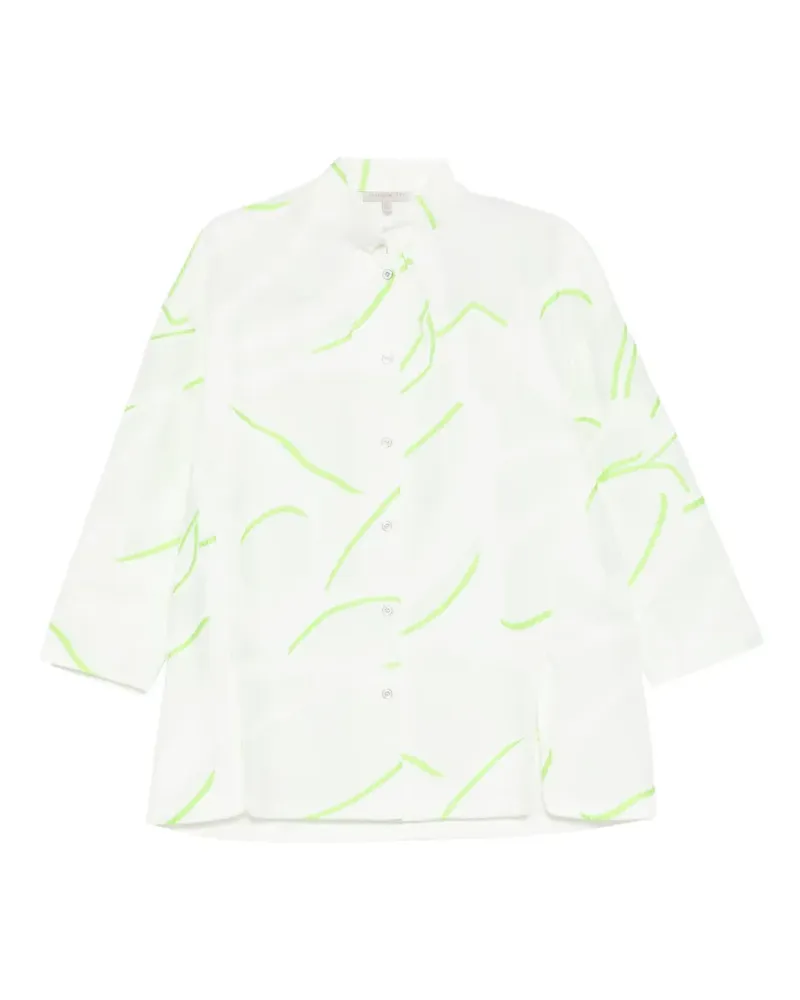 SHIATZY CHEN Jacquard-Jacke mit Stehkragen - Weiß Weiß