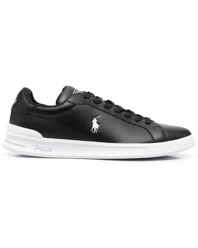 Ralph Lauren Sneakers mit Pony-Stickerei - Schwarz Schwarz