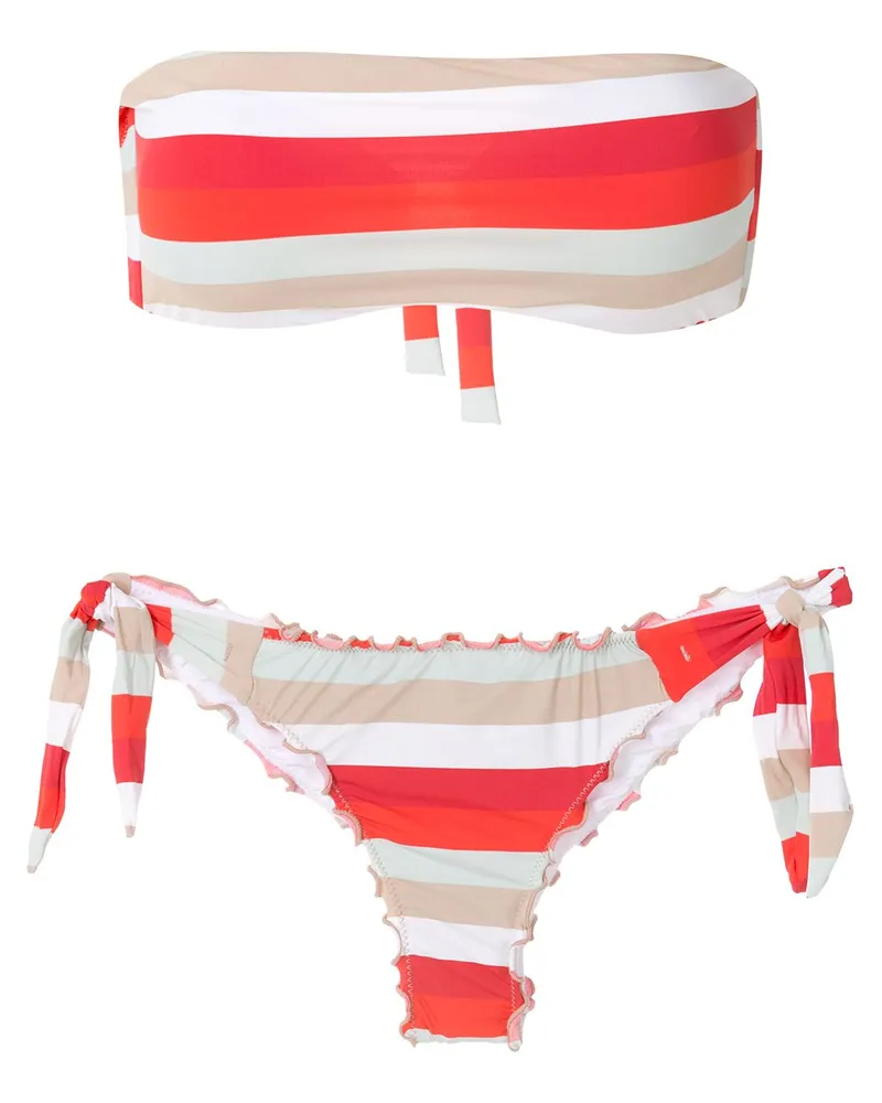 Amir Slama Bikini mit Bandeau-Top - Nude Nude