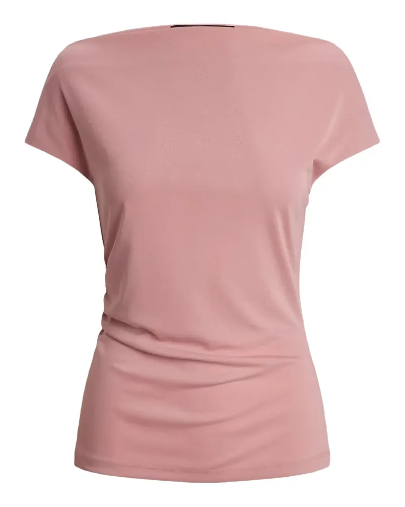 Ralph Lauren Gerafftes T-Shirt - Rosa Rosa