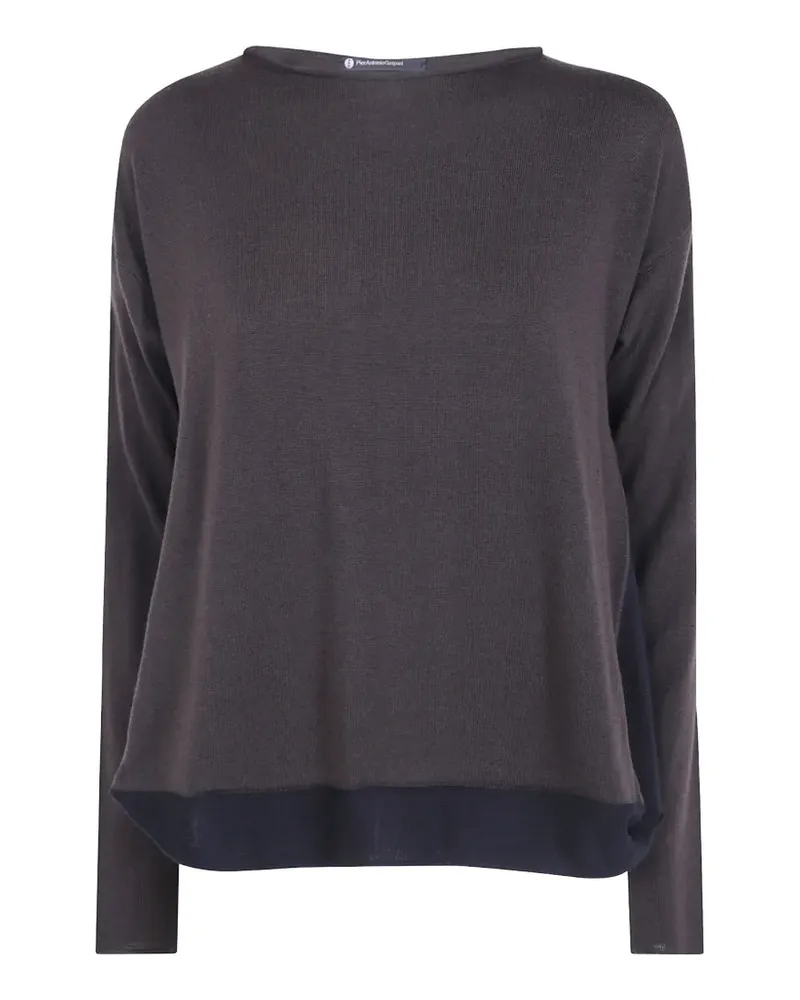Pier Antonio Gaspari colour-block wool T-shirt - Schwarz Schwarz