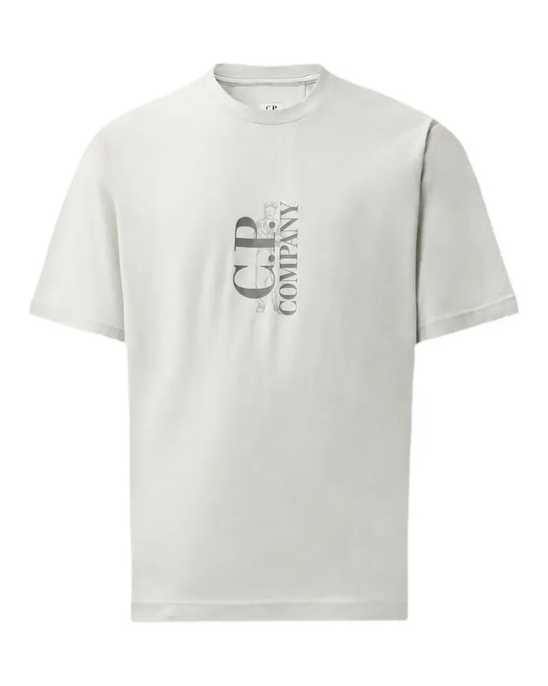 C.P. Company T-Shirt mit Logo 30/1 - Nude Nude
