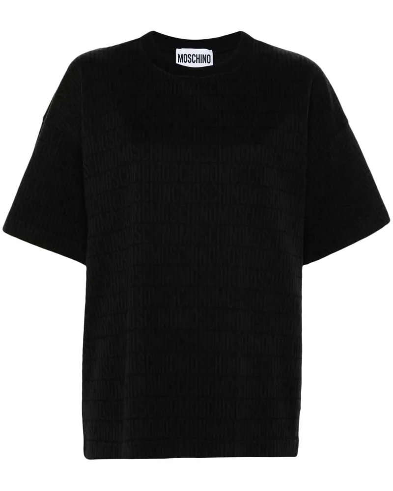 Moschino T-Shirt mit Logo-Print - Schwarz Schwarz