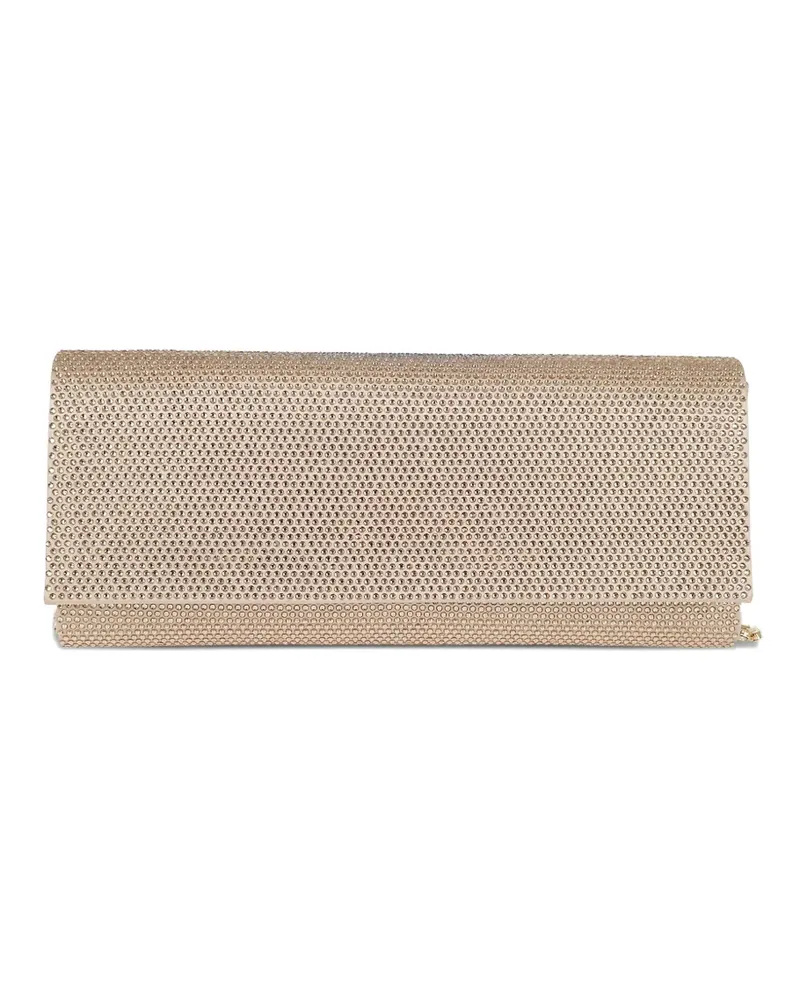 GEDEBE Clutch mit Kristallverzierung - Nude Nude