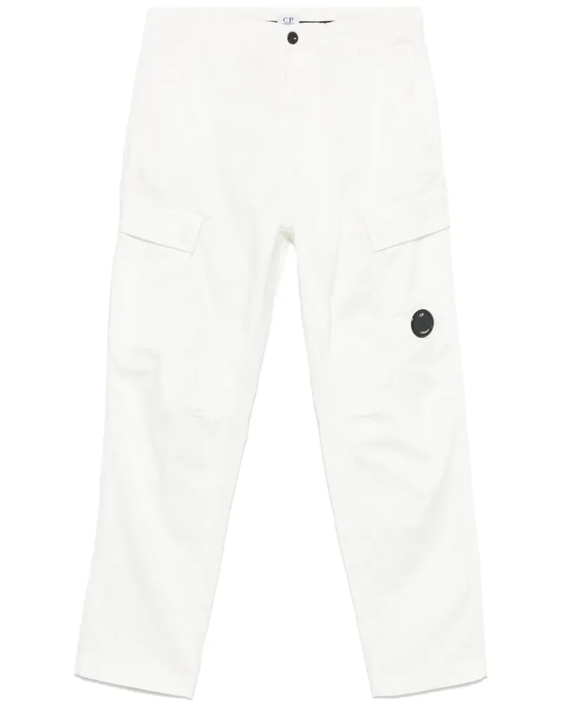 C.P. Company Cargohose mit Linsen-Detail - Weiß Weiß