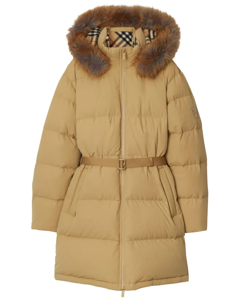 Burberry Mantel aus Daunen - Braun Braun