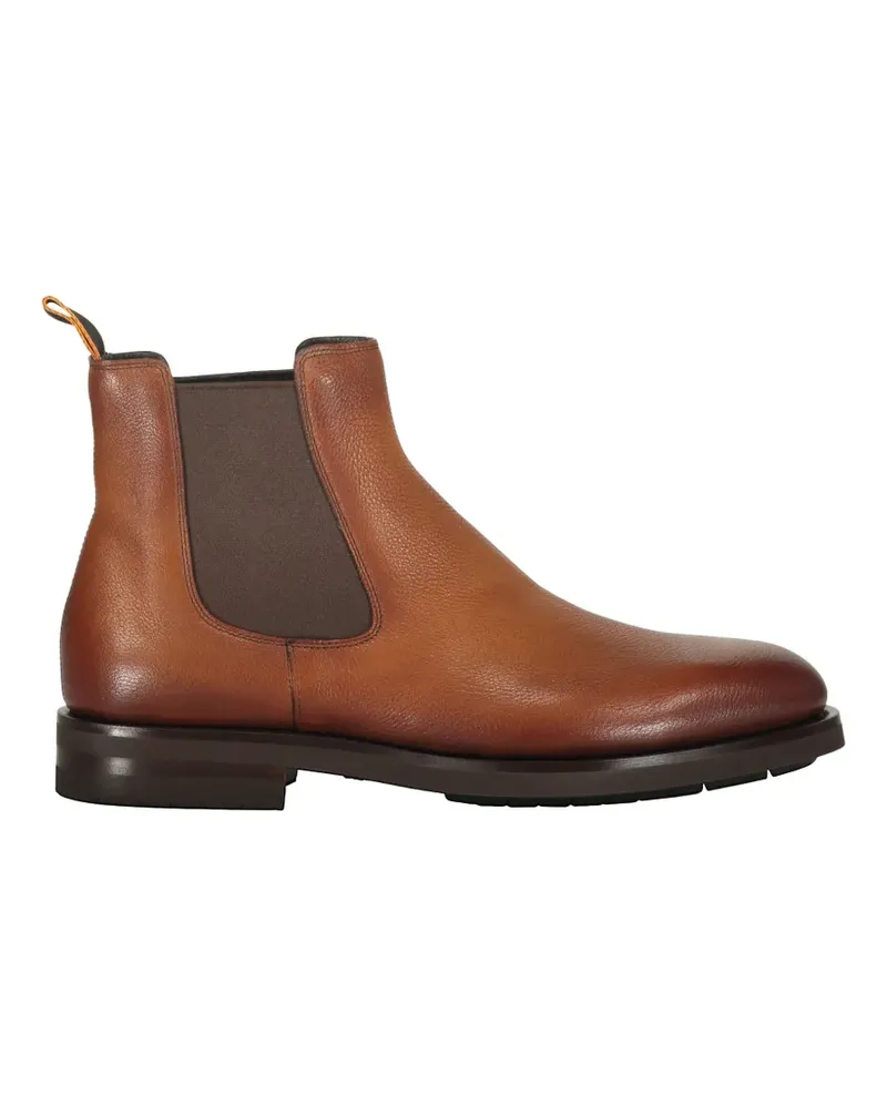 Santoni elasticated-side chelsea boots - Braun Braun