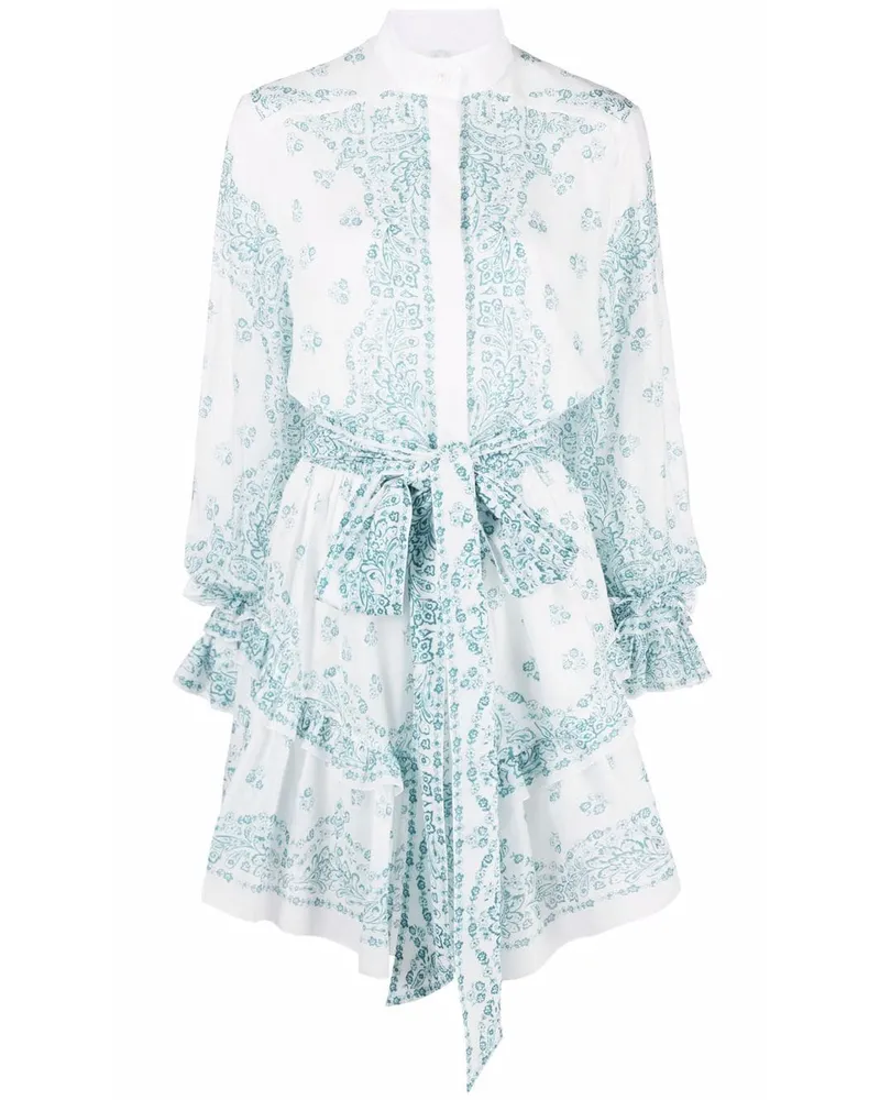 Alexandre Vauthier Kleid mit Paisley-Print White